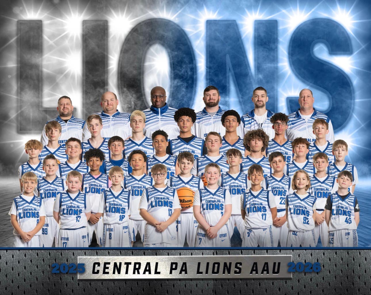 Central PA Lions team on court