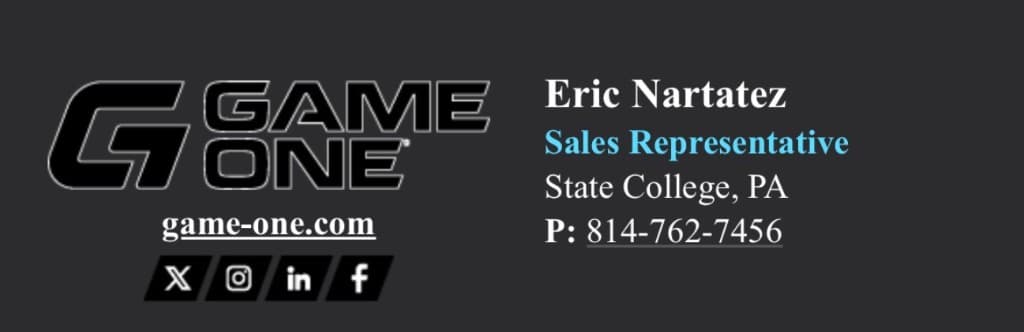 Game One — Eric Nartatez, Sales Representative