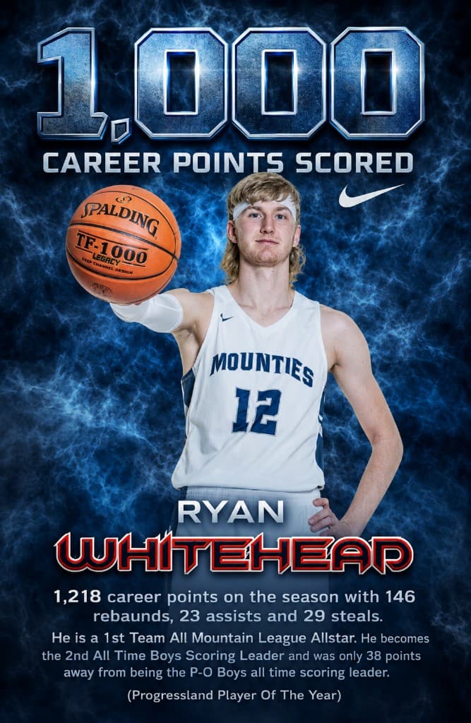 Ryan Whitehead — 1,218 career points, 2nd all-time P-O boys scoring leader