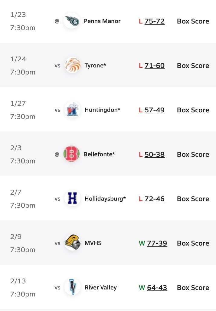 2022-2023 MaxPreps schedule page 2