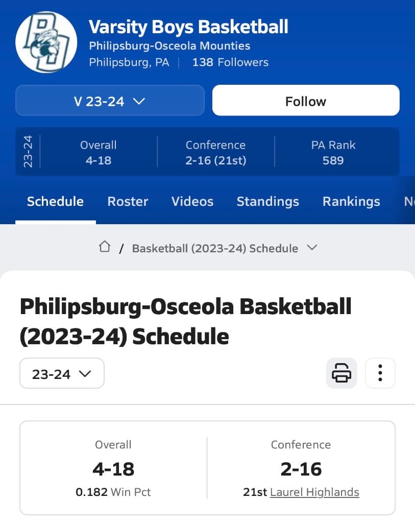 2023-2024 MaxPreps schedule page 1