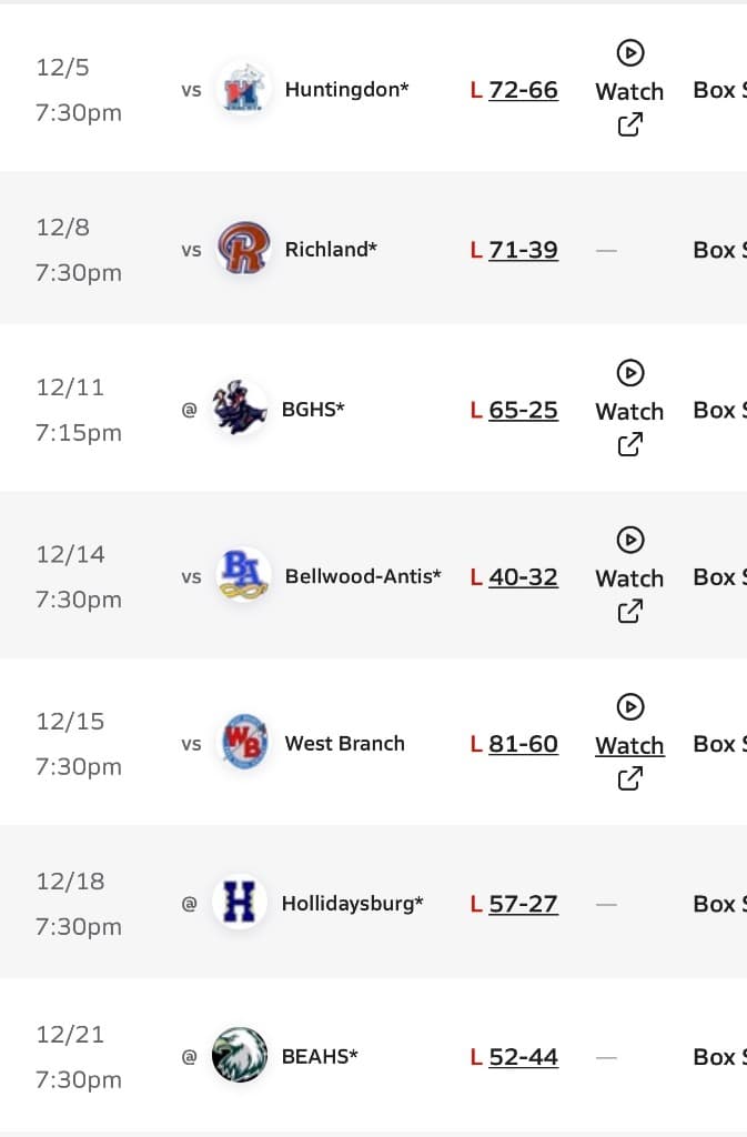 2023-2024 MaxPreps schedule page 2